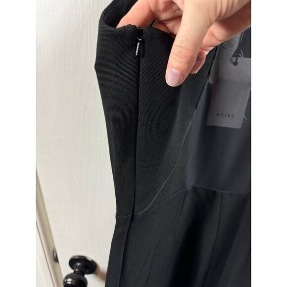 REISS Angelica sheer back dress bodycon cocktail LBD dress - Picture 7 of 11